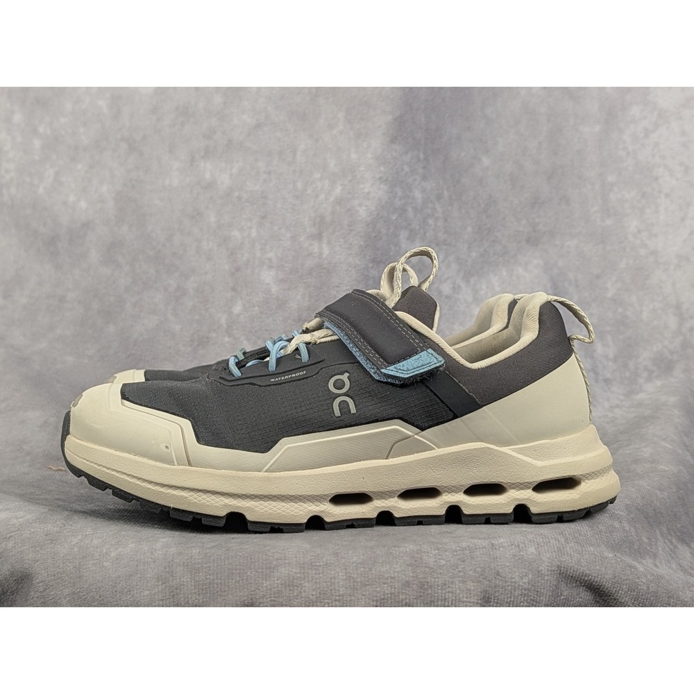 On Cloudrock Waterproof Kid Hiking Sneakers Grey Beige US K13 missing inner sole